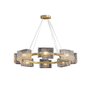 Water ripple Glass  Chandelier