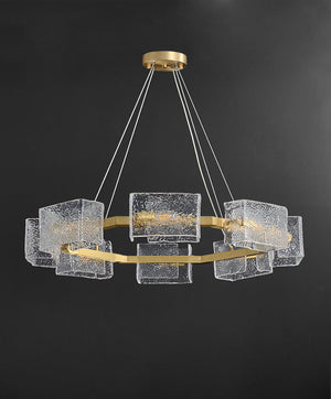 Water ripple Glass  Chandelier