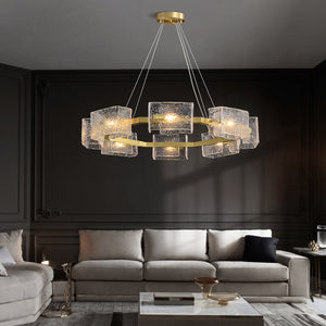 Water ripple Glass  Chandelier