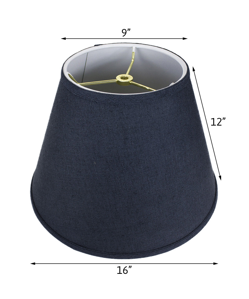 16"W x 12"H Empire Hardback Lamp Shade Textured Slate
