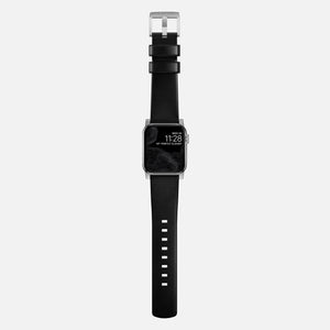 Modern Band - 46mm/49mm | Silver Hardware | Black | Horween