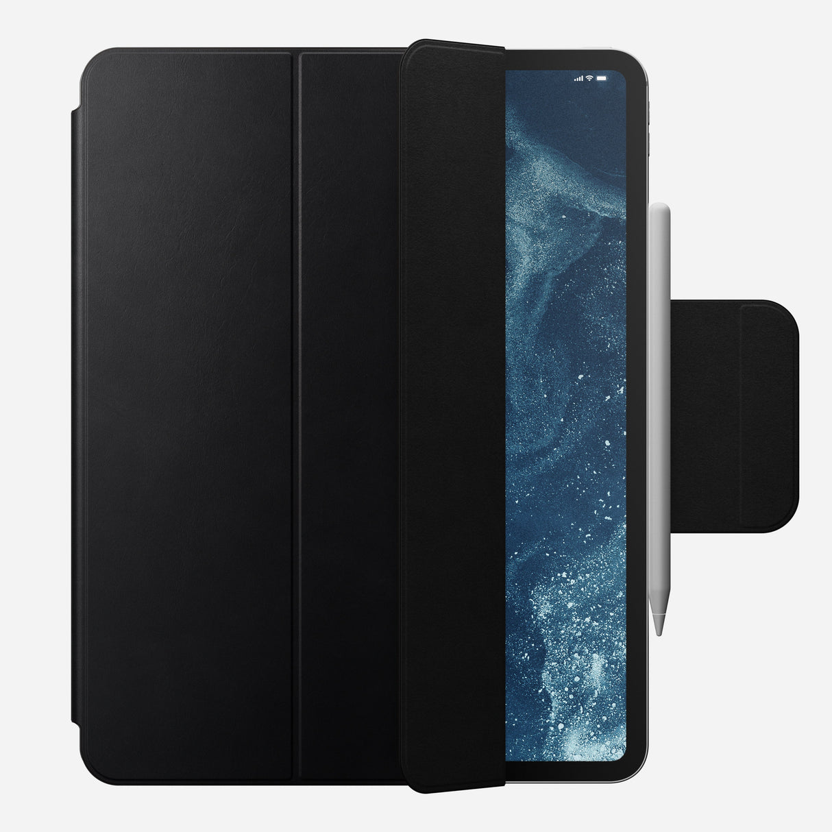 Leather Folio - M4 & M5 iPad 13 inch | Black | Nomad Leather | Apple Pencil