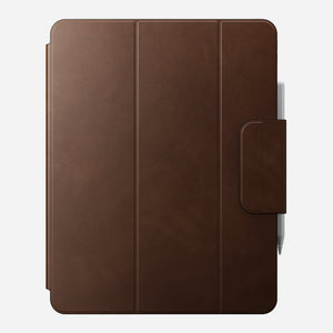 Leather Folio - M4 & M5 iPad 13 inch | Brown | Nomad Leather | Apple Pencil