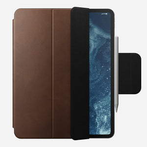 Leather Folio - M4 & M5 iPad 13 inch | Brown | Nomad Leather | Apple Pencil