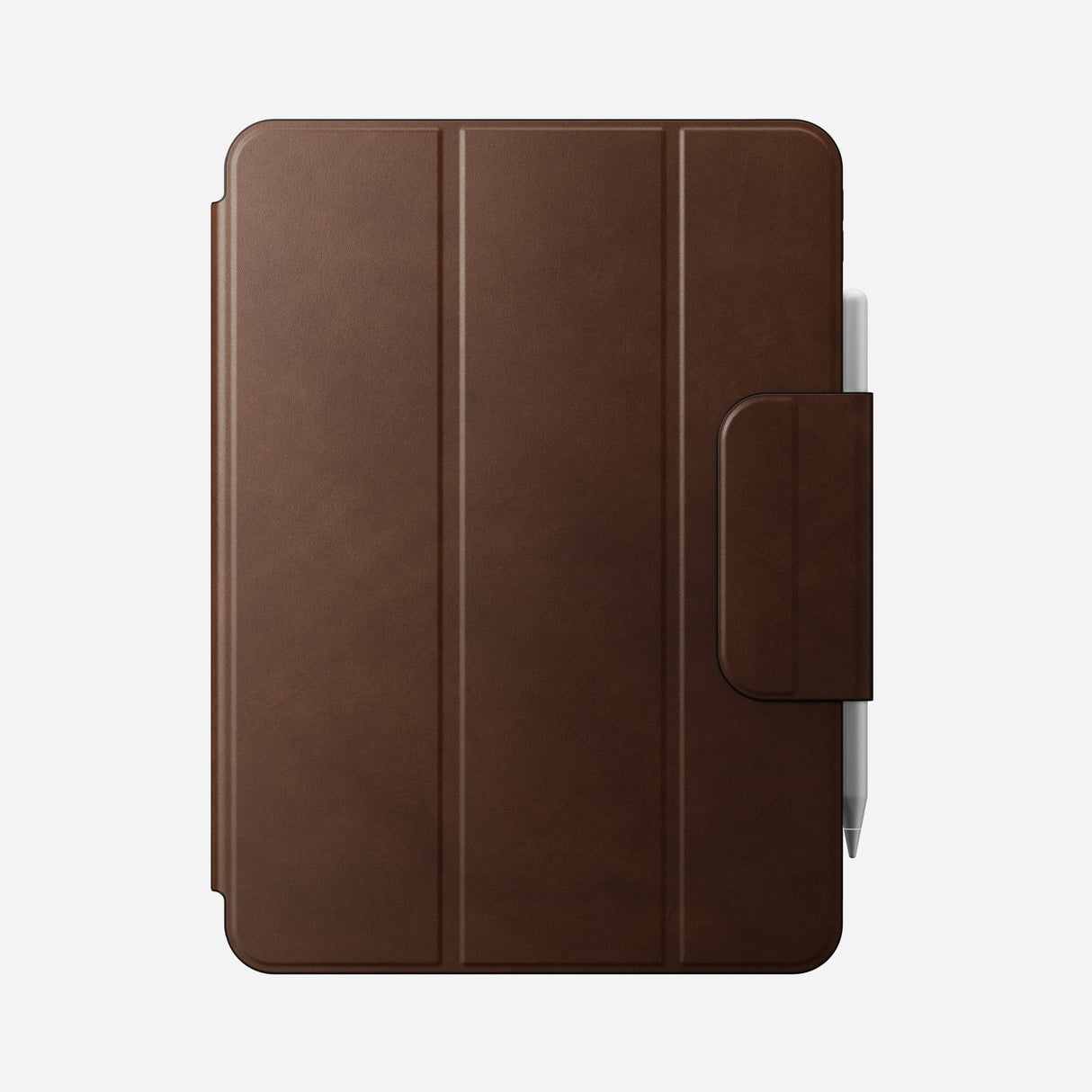 Leather Folio - M4 & M5 iPad 11 inch | Brown | Nomad Leather | Apple Pencil