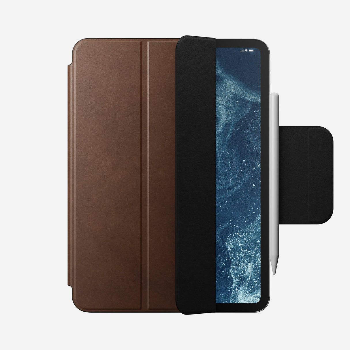 Leather Folio - M4 & M5 iPad 11 inch | Brown | Nomad Leather | Apple Pencil