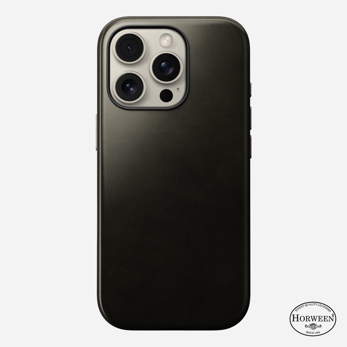 Modern Leather Case - iPhone 16 Pro | Green Chrome | Horween