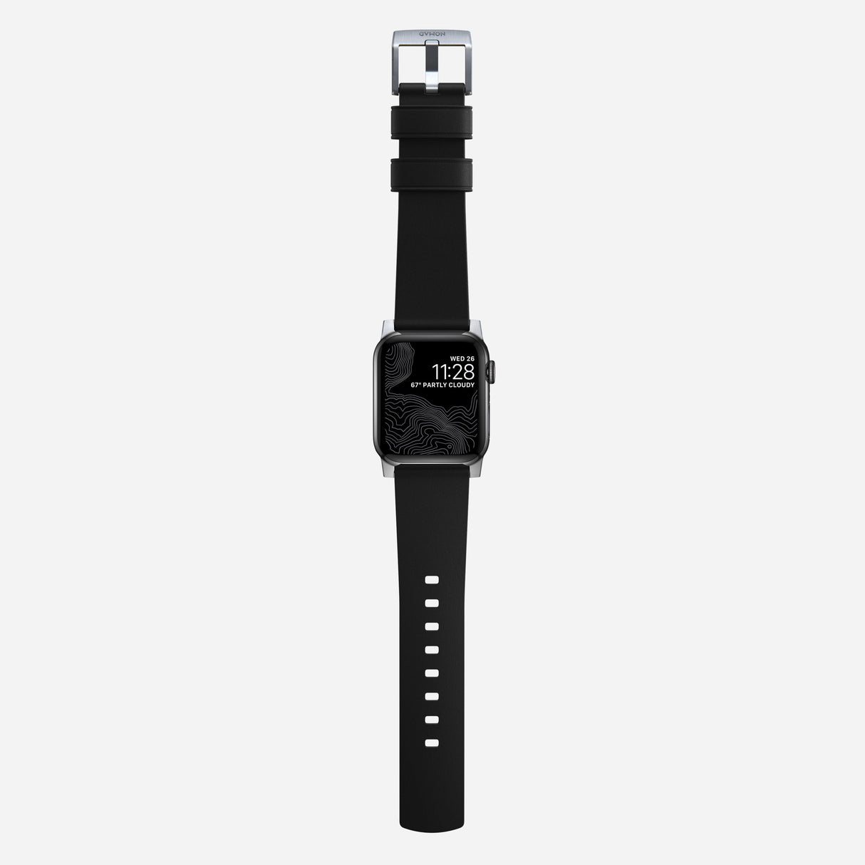 Active Band Pro - 46mm/49mm | Silver Hardware | Black Active Leather