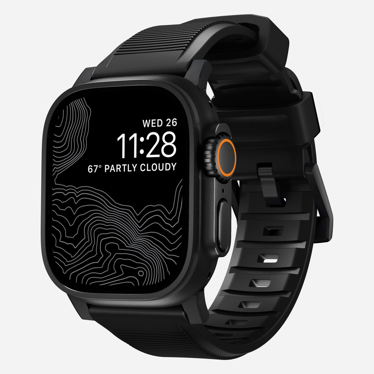 Rugged Band - 46mm/49mm | Black Hardware | Black