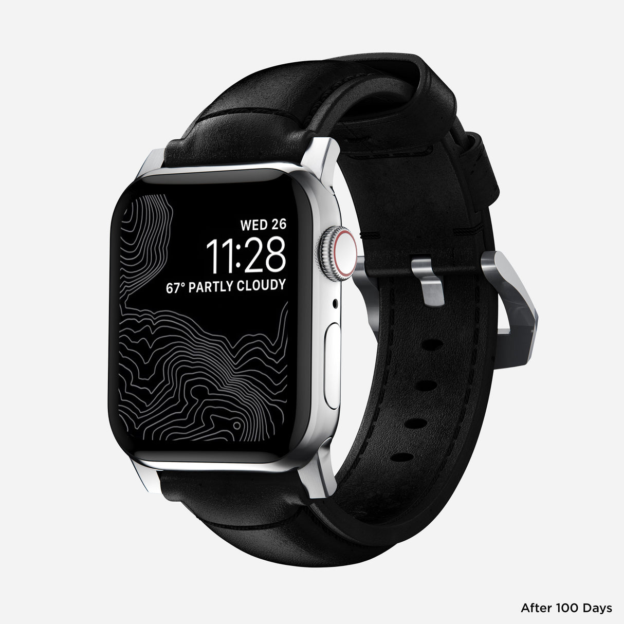 Traditional Band - 41mm | Silver Hardware | Black | Horween