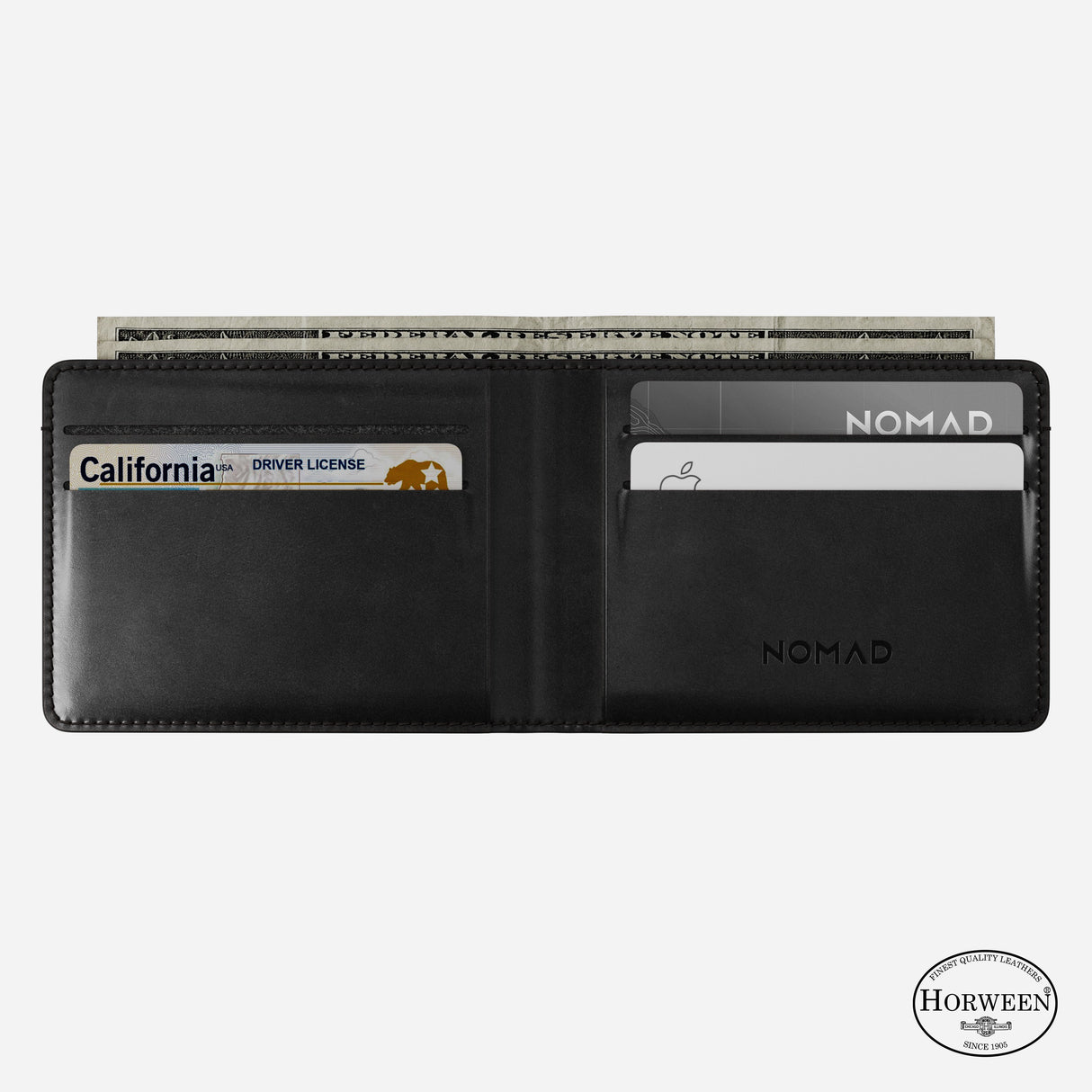 Bifold Wallet - Black | Horween