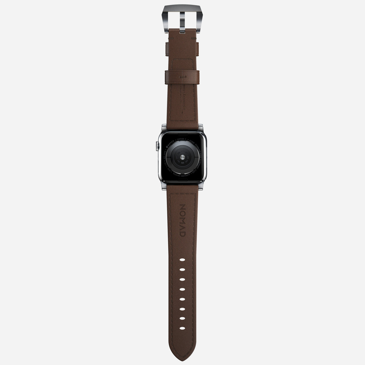 Traditional Band - 46mm/49mm | Silver Hardware | Rustic Brown | Horween