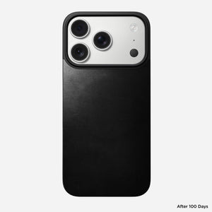 Magnetic Leather Back - iPhone 17 Pro | Black | Horween | MagSafe