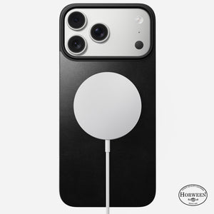 Magnetic Leather Back - iPhone 17 Pro Max | Black | Horween | MagSafe