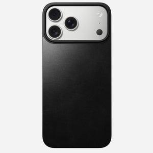 Magnetic Leather Back - iPhone 17 Pro Max | Black | Horween | MagSafe