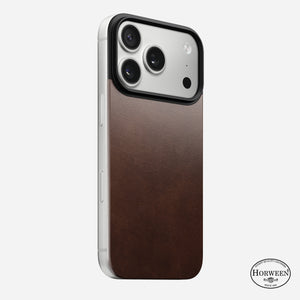 Magnetic Leather Back - iPhone 17 Pro | Rustic Brown | Horween | MagSafe