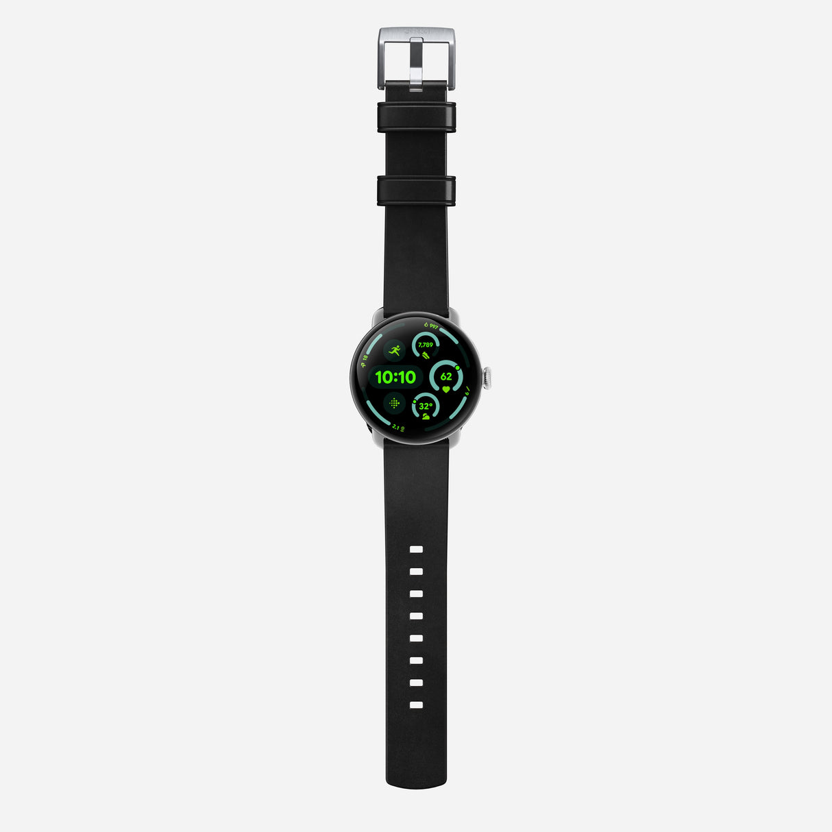 Active Band Pro - Pixel Watch | 45mm | Silver Hardware | Horween Black