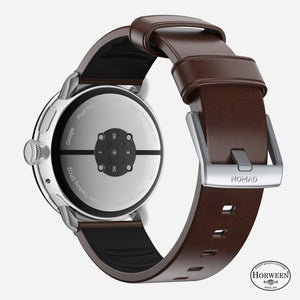 Active Band Pro - Pixel Watch | 45mm | Silver Hardware | Horween Brown