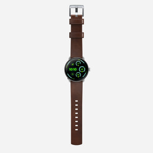 Active Band Pro - Pixel Watch | 45mm | Silver Hardware | Horween Brown