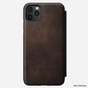 Modern Leather Tri-Folio - iPhone 11 Pro Max | Rustic Brown | Horween