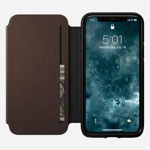 Modern Leather Tri-Folio - iPhone 11 Pro | Rustic Brown | Horween