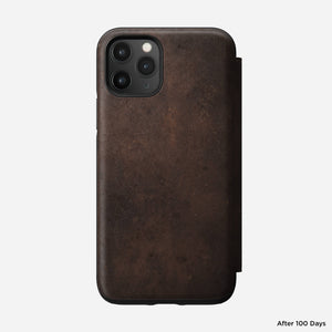 Modern Leather Tri-Folio - iPhone 11 Pro | Rustic Brown | Horween