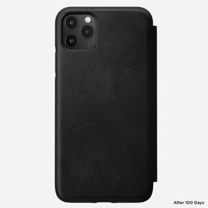Modern Leather Tri-Folio - iPhone 11 Pro Max | Black | Horween