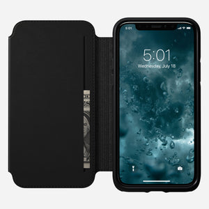Modern Leather Tri-Folio - iPhone 11 Pro | Black | Horween