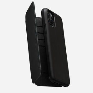 Modern Leather Tri-Folio - iPhone 11 Pro | Black | Horween