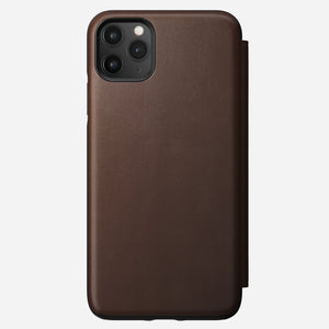 Modern Leather Tri-Folio - iPhone 11 Pro Max | Rustic Brown | Horween