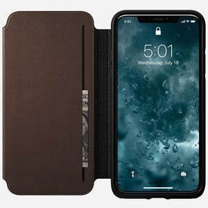Modern Leather Tri-Folio - iPhone 11 Pro Max | Rustic Brown | Horween