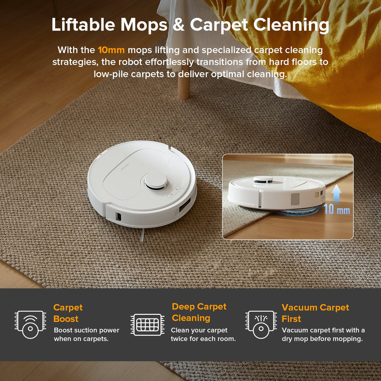 Roborock QV 35A Robot Vacuum with Multifunctional Dock (Upgraded from Qrevo S)