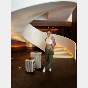 TREVA Aluminum Suitcase Champagne