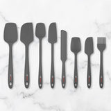 8 Piece Silicone Spatula Set - Teal Grey