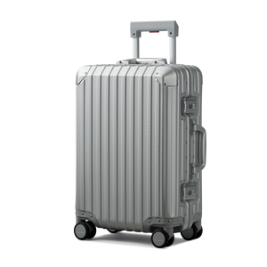 TREVA Aluminum Suitcase Silver