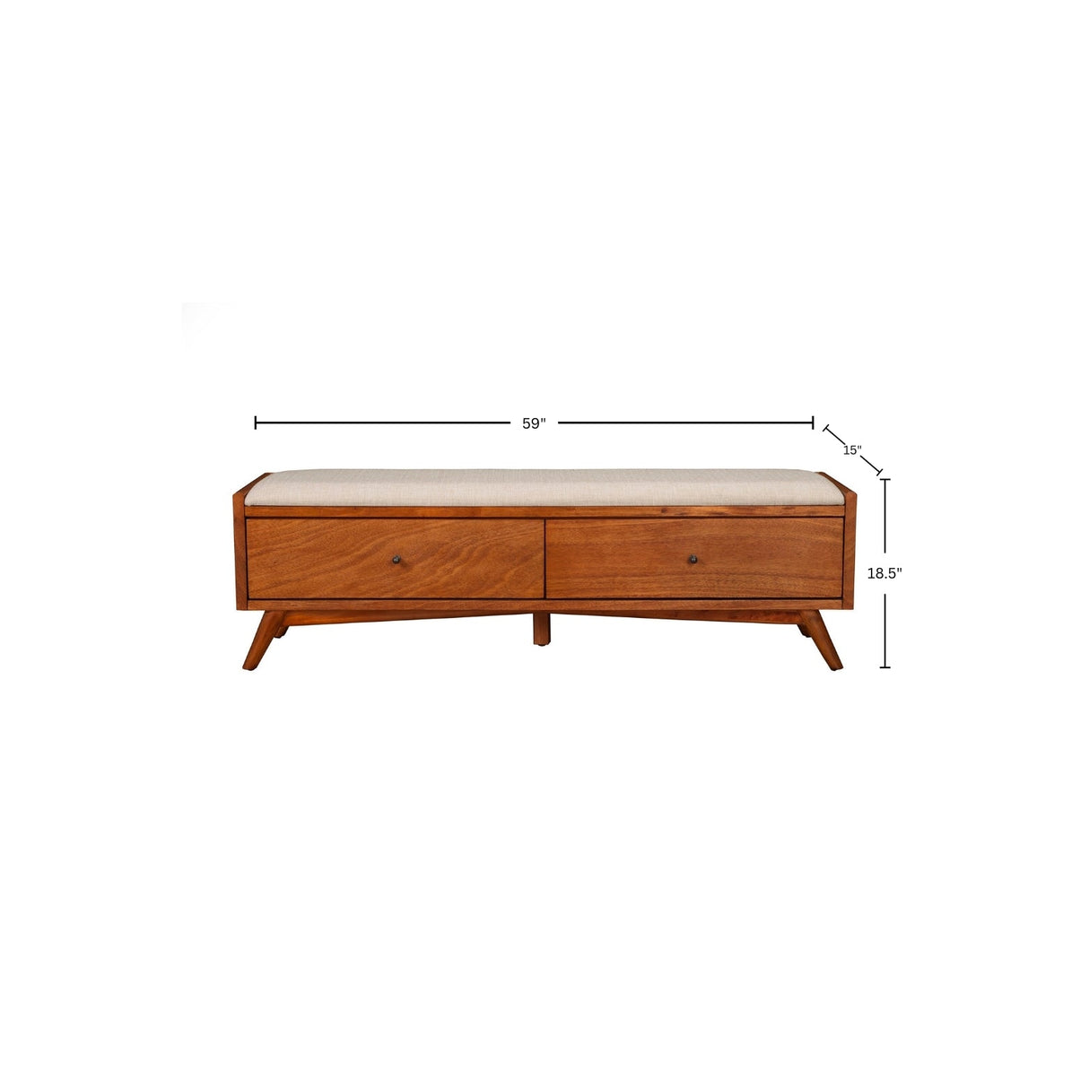Flynn Bench, Chestnut