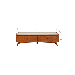 Flynn Bench, Chestnut