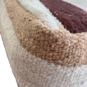 FINAL SALE Large Handwoven Moroccan Pouf / Pet Bed