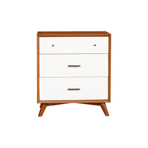 Flynn Small Chest, Chestnut/White