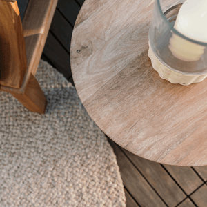 Natural Round Braided Jute Rug