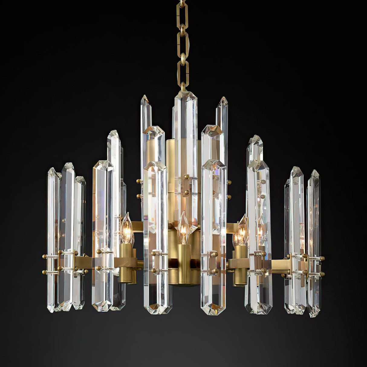 Browning Prism Round Chandelier 24"