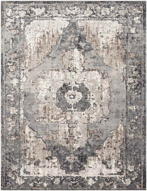 Bowen Traditional Charcoal Area Rug