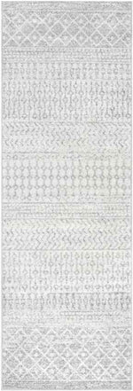 Louise Global Light Gray/White Area Rug