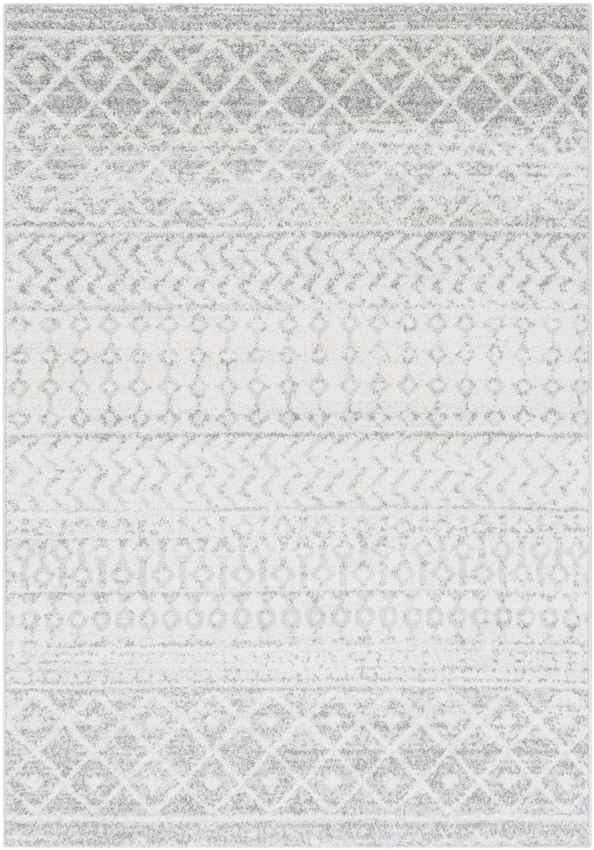 Louise Global Light Gray/White Area Rug