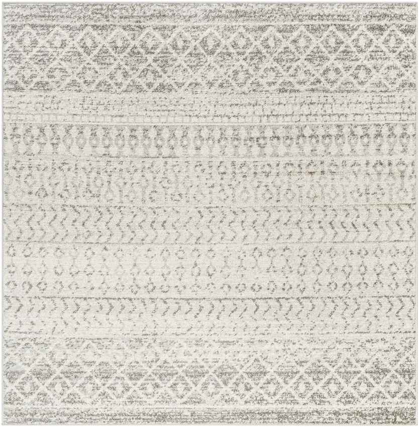 Louise Global Light Gray/White Area Rug