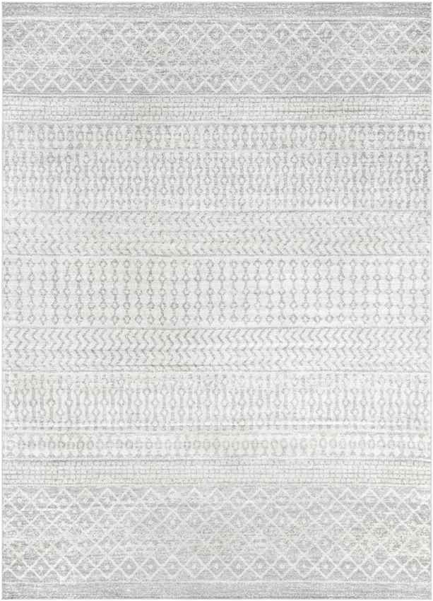 Louise Global Light Gray/White Area Rug