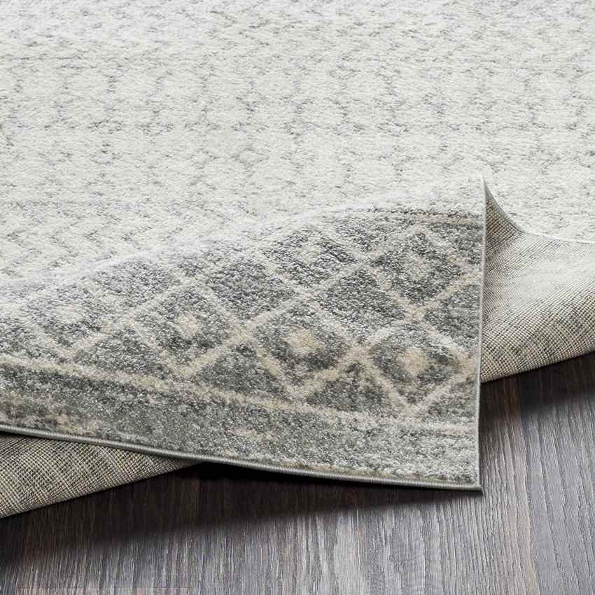 Louise Global Light Gray/White Area Rug