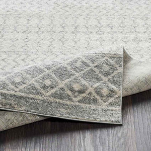 Louise Global Light Gray/White Area Rug