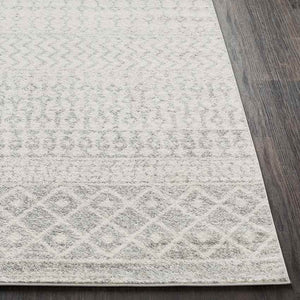 Louise Global Light Gray/White Area Rug