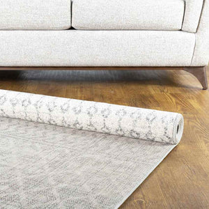 Louise Global Light Gray/White Area Rug
